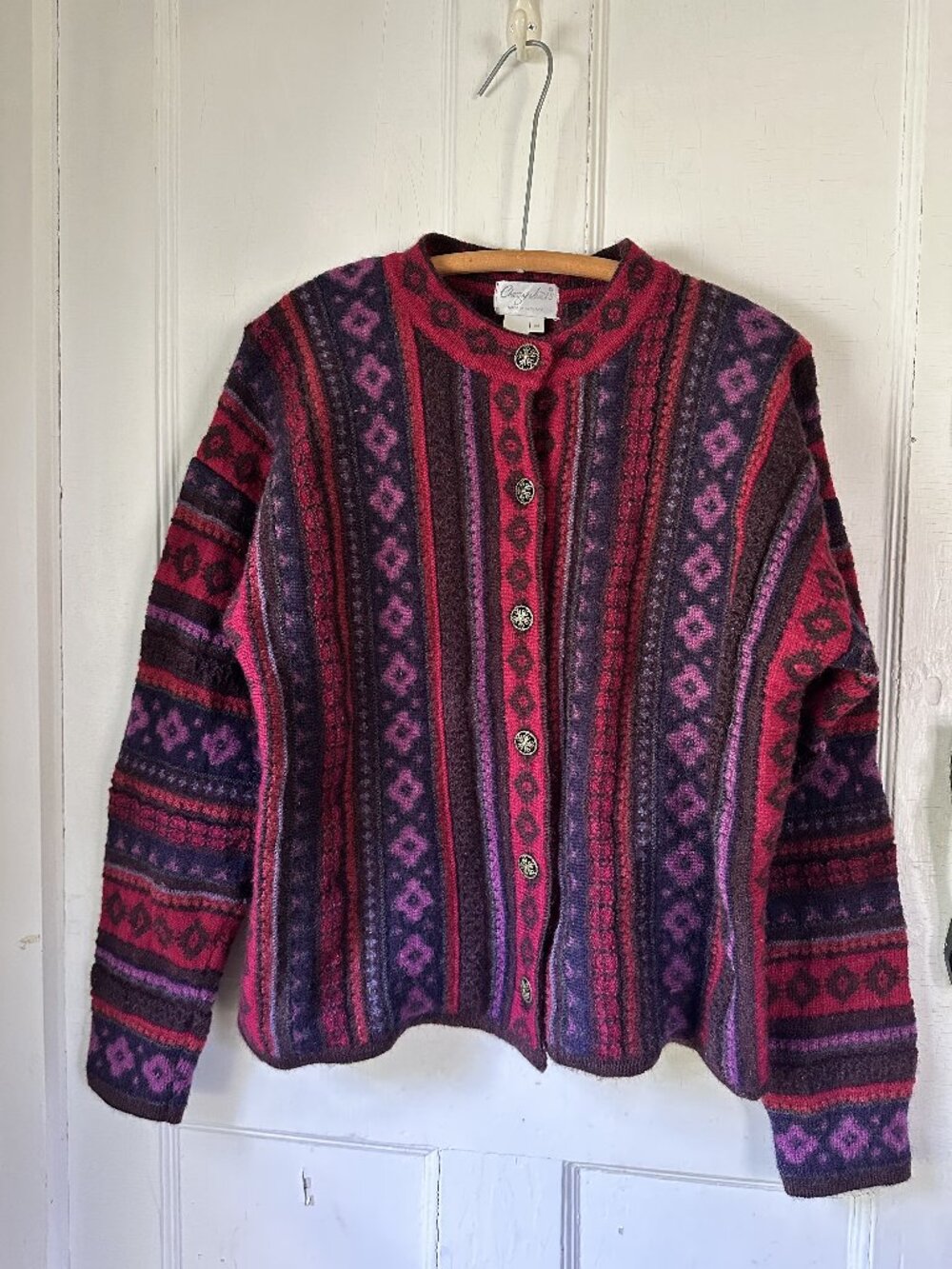 Cherry Lewis all wool sweater medium